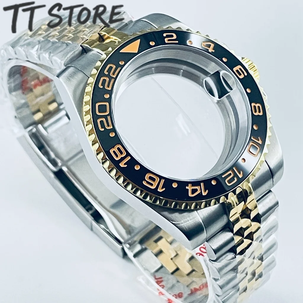 40mm Silver Gold Watch with Ceramic Bezel Sapphire Case Sub Featuring NH34 NH35 NH36 NH38 NH39 ETA2824 PT5000 Movement