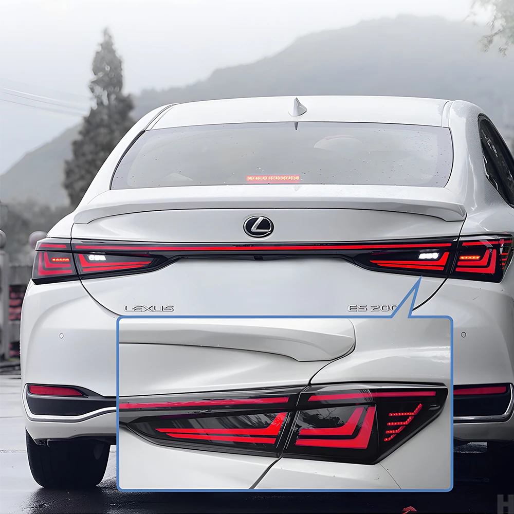 

For Lexus ES 200 260 300 2018-2024 Auto Back Lamps Upgrade 2025 Style Startup Effect LED Through High Quality Accessories Tools