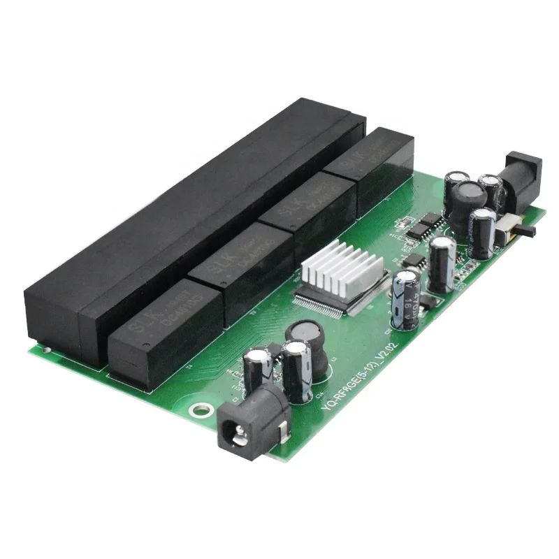 Reverse PoE Switch, RPOE, PCB, 10/100/1000Mbps 12-56V