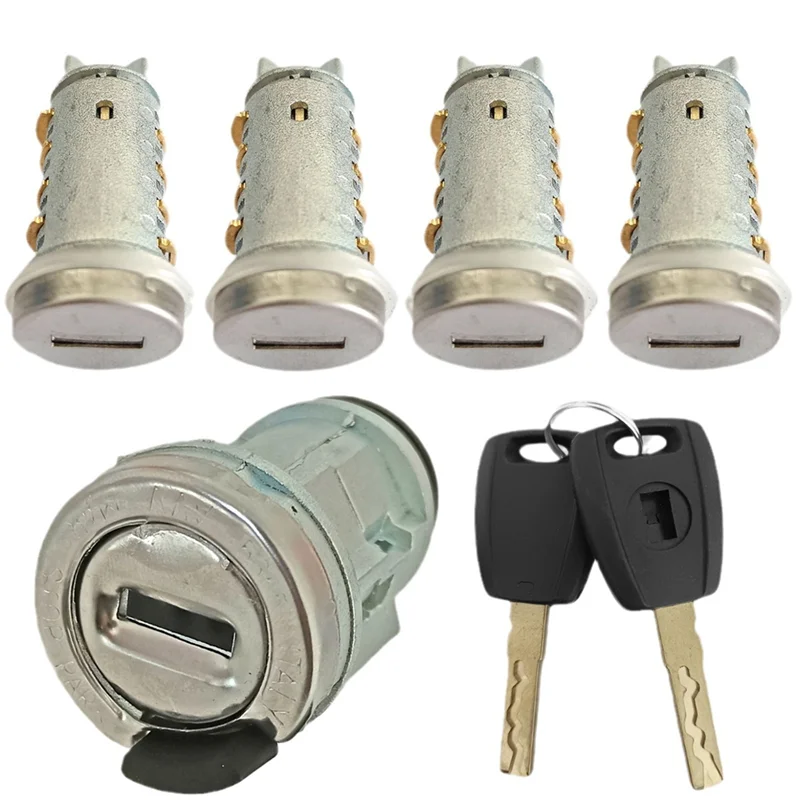 Car Ignition Lock Set With SIP22 Blade Key Door Milling Cylinder Trunk Lock For Fiat Ducato For  For Citroen