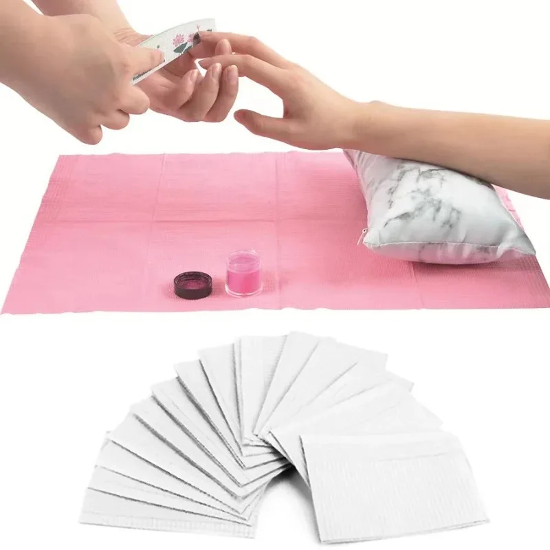 Nail Art Table Mat Professional Waterproof Disposable Towel Cover For Beauty Salon Manicure Desktop Protector Salon Supply