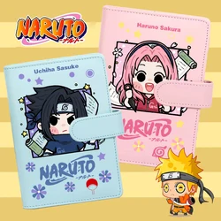 Naruto Haruno Sakura Girl Diary Sasuke Cartoon Notebook Removable Inner Core Hand Ledger Student Stationery Notepad Gift