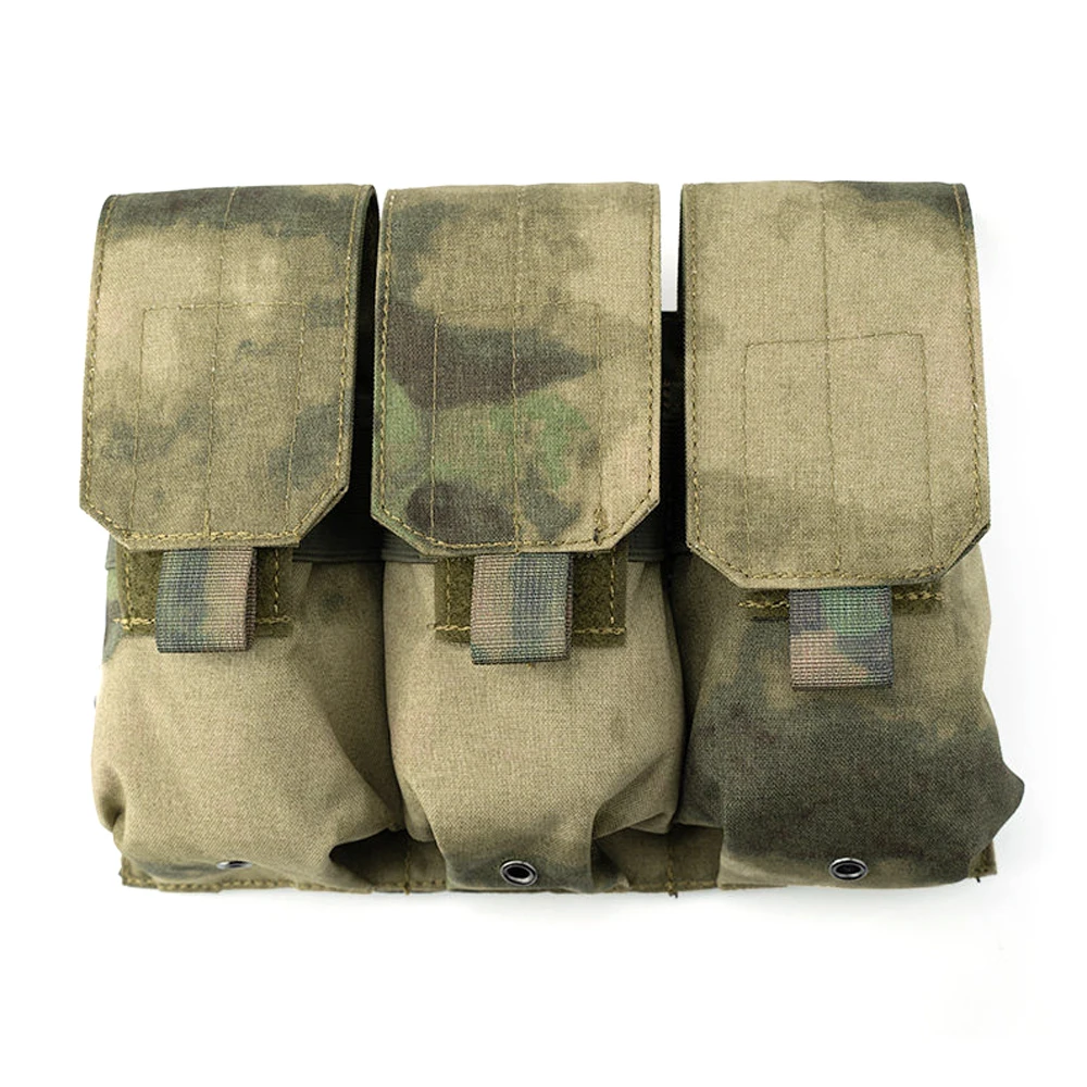 Outdoor Tactical Triple Bag Accessory Storage Bag, MOLLE Vest Accessory Bag
