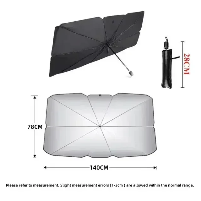 Car sunshade, UV blocking car front window cover, automatic sunshade protection accessories for car interior windshield
