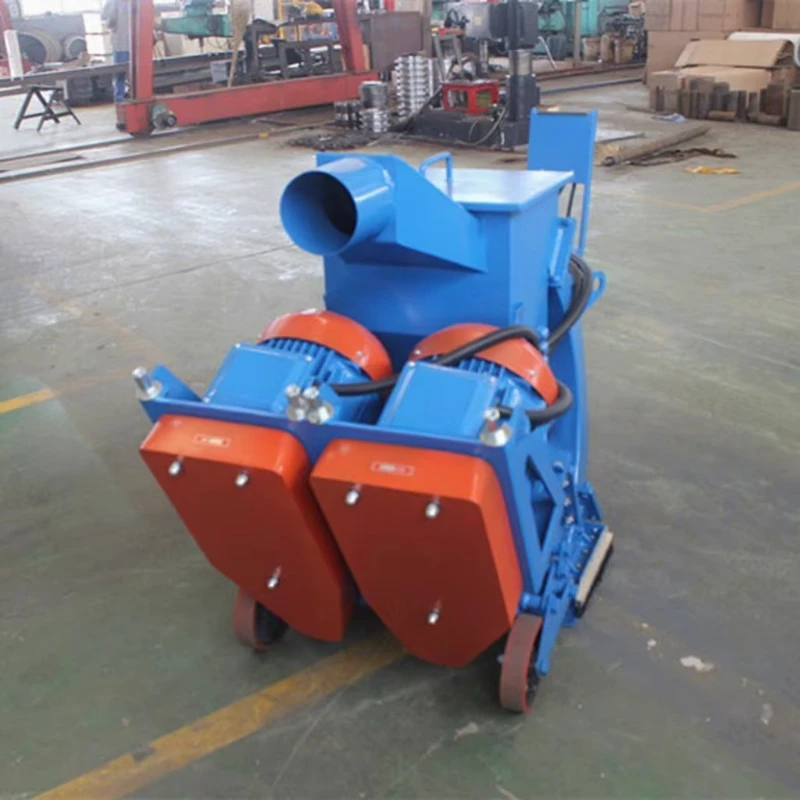 Industrial 850mm Mobile Sandblasting Shot Blaster Equipment For Steel Plate Oxide Removal And Surface Cleaning Preparation Tool