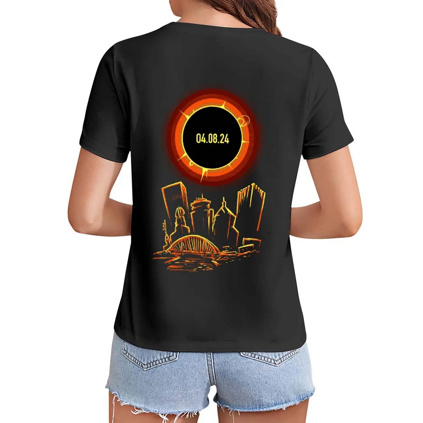 

ROC Eclipse 2024 T-Shirt anime anime clothes Aesthetic clothing cute t-shirts for Women