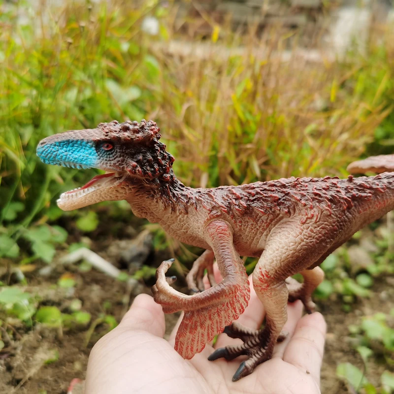 Utahraptor Dinosaur Toy with Moveable Arms Educational Animal Model for Collector, Dinosaur Fanatics, Birthday Gift