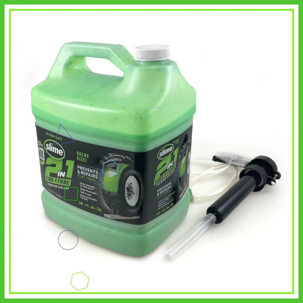 

Герметик для шин и трубок 2-в-1 для ремонта и предотвращения проколов, экологически чистый, кувшин на 1 галлон