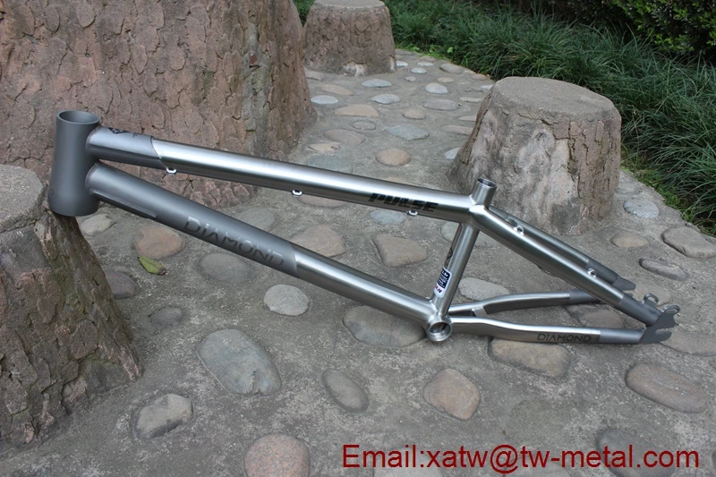 Titanium BMX Bike Frame With Taper Head Tube Titanium Bmx Bike Frame Custom