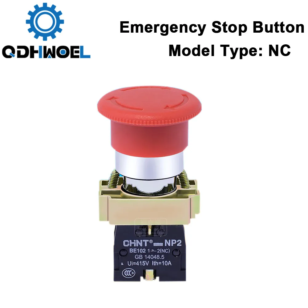 

QDHWOEL Emergency Stop Button NC for CO2 Laser Engraving Cutting Machine