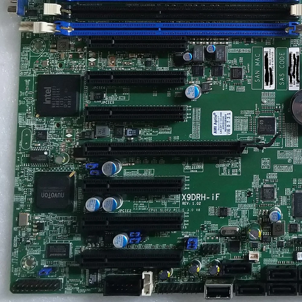 Placa-mãe para Servidor Supermicro, Xeon E5-2600, V1, V2, LGA2011, ECC, DDR3, X9DRH-iF