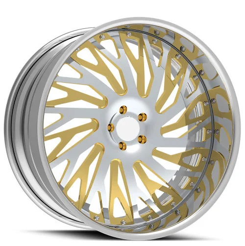 

BC-02009 2 Piece Custom 20-30 Inch 5x120 5x127 5x112 5x114.3 6x139.7 Biaforca Forged Rims with Chrome Lips