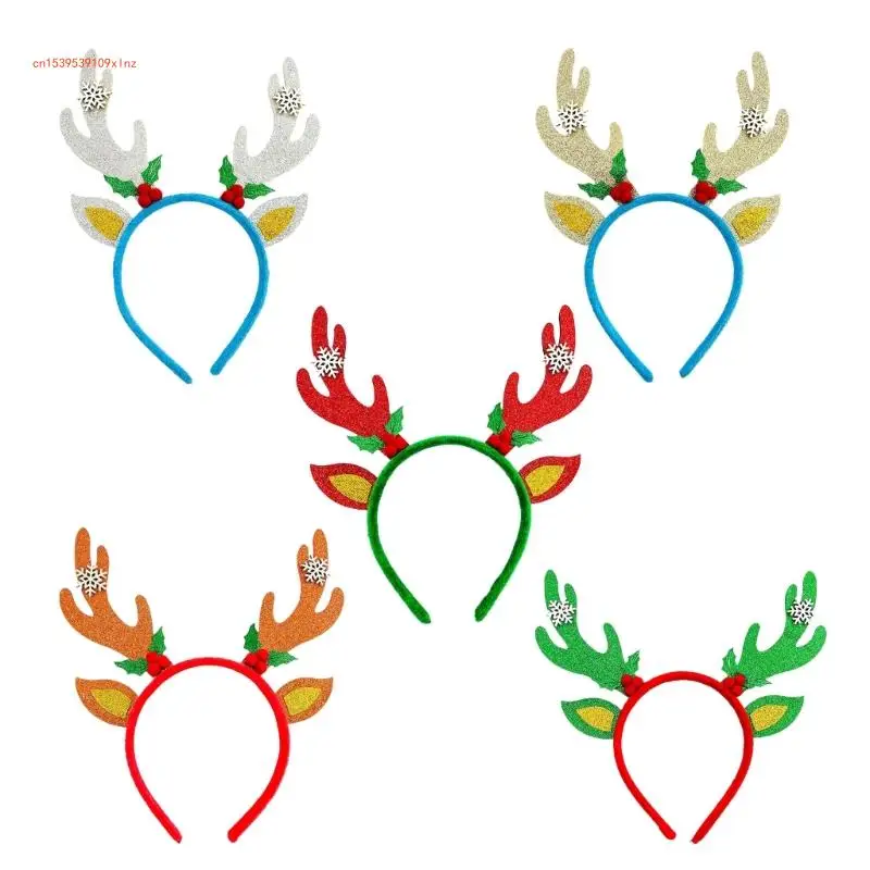 

Comfortable Reindeer Antlers Headband Hair Accesories For Seasonal Parties