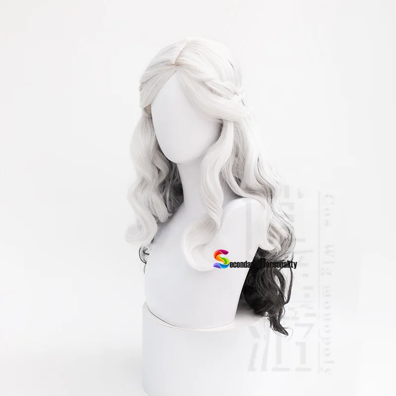 Ada Mesmer Cosplay Wig Game Identity V Cosplay  White gradient gray Long curly hair Survivor Psychologist cosplay+wig cap