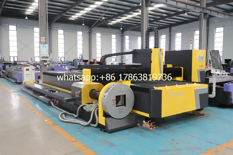 1KW-6KW Fiber Laser Cutting Machine For Metal Plate And Tube With Raycus MAX Laser Generator