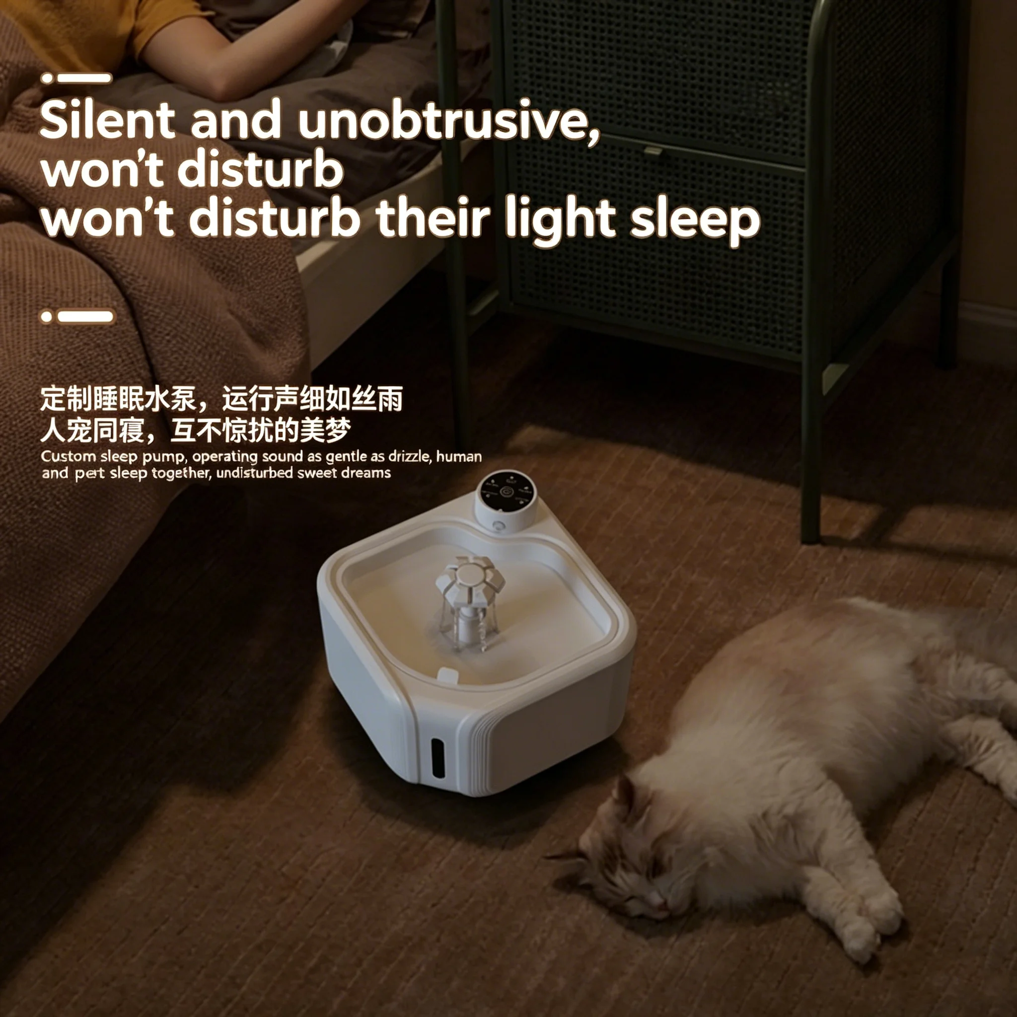 Pet Drinking Fountain Automatic Recirculating Wireless Smart Induction Pet Drinking Fountain for Dogs And Cats to Drink Water