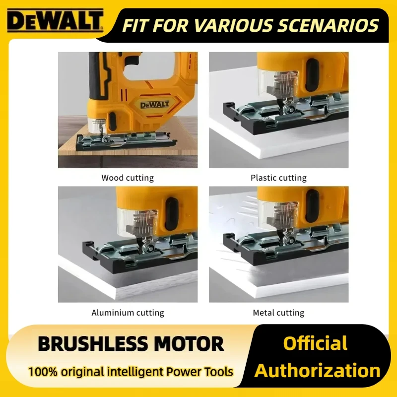 เครื่องมือไฟฟ้าอเนกประสงค์สำหรับงานไม้แบบปรับได้ Dewalt 20V ﻿   เลื่อยจิ๊กซอไร้สายแบบไร้แปรงถ่าน 2700 รอบต่อนาที แบบพกพา