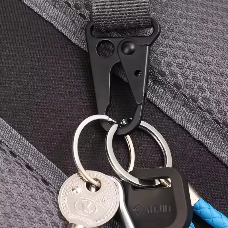 10/5pcs Aluminum Alloy Eagle Mouth Buckle Eagle Hook Belt Carabiner Strap Buckle Outdoor Hanging Carabiner Climbing Clips Tool