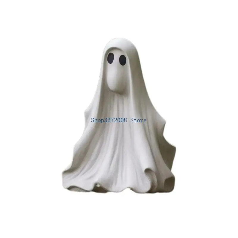 Halloween Resin OrnamentGhost Figurine Garden Sculpture Decoration Party Decoration for Outdoor Home Door Signs Kids Toy