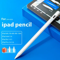 Pencil for Apple iPad with Palm Rejection Stylus Pen for iPad Air M2 Pro 13 Pro 12.9 10 Gen 7th 8th 9th 10.2 for iPad Pencil