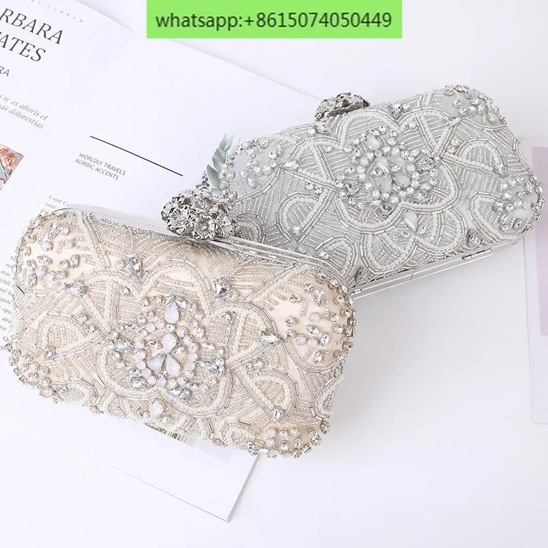 Ladies dinner bag European and American style diamond banquet bag evening dress evening dress bag in hand