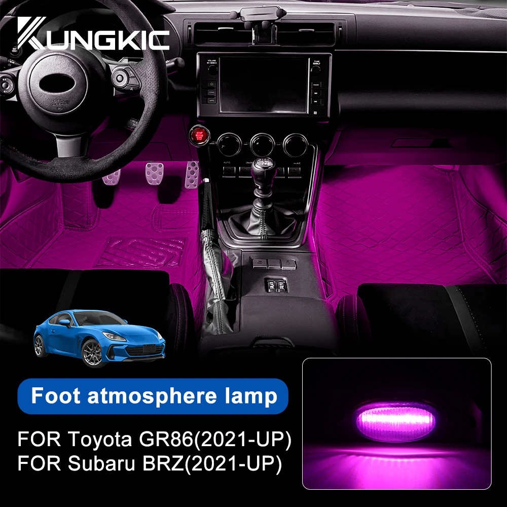 For Subaru BRZ Toyota GR86 2021 2022 2023 2024 2025 LED Car Interior Ambient Foot Light Auto Atmosphere Decorative Interior Lamp