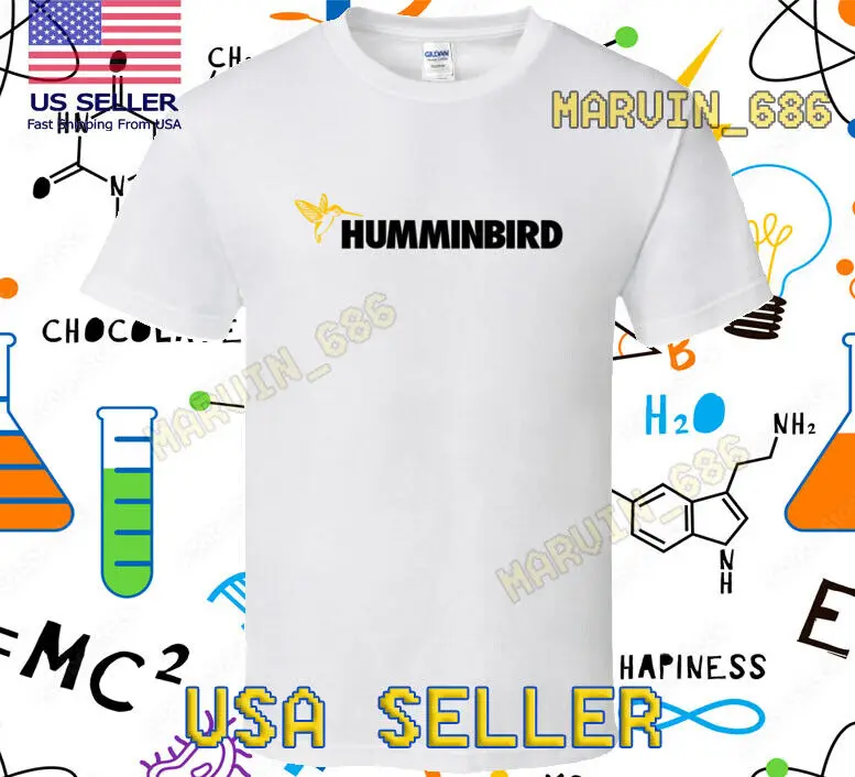 NEW SHIRT HUMMINGBIRD FISH FINDER RACING LOGO T-SHIRT FUNNY SIZE S-5XL