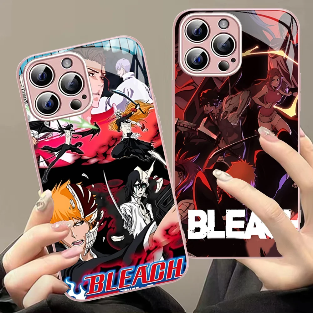 

Bleach Kurosaki Ichigo Phone Case For iPhone 14 13 12 Mini 11 Pro XS Max X XR 14 Plus Tempered Glass Cover