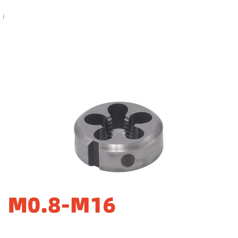 1PCS HSSE Non-Adjustable Metric Round Thread Die M0.8M0.9M2M2.5M3M3.5M4M5M6M8M10M12M14M16 Round Threading Dies Tool