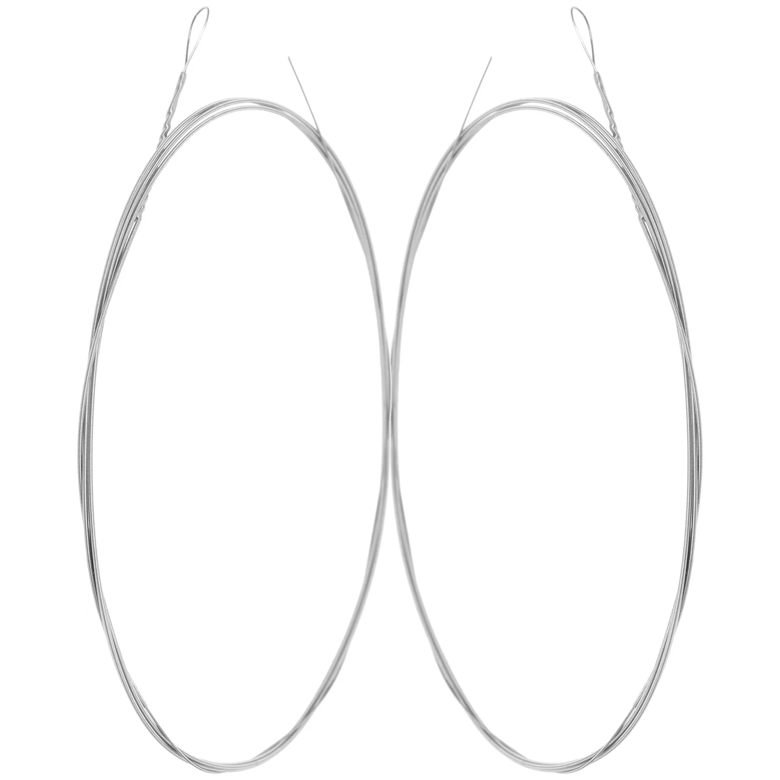 

2Pcs Dulcimer String Steel Sturdy Replacement Strings for Dulcimer Playing Instrument Accessories Parts Instrument Strings