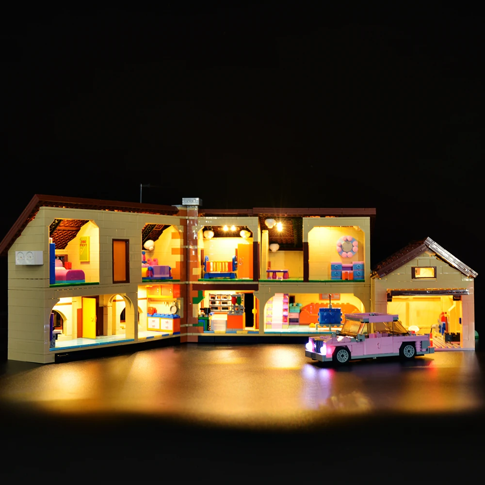 No Bricks LED Light Kit for The Simpsons House 71006