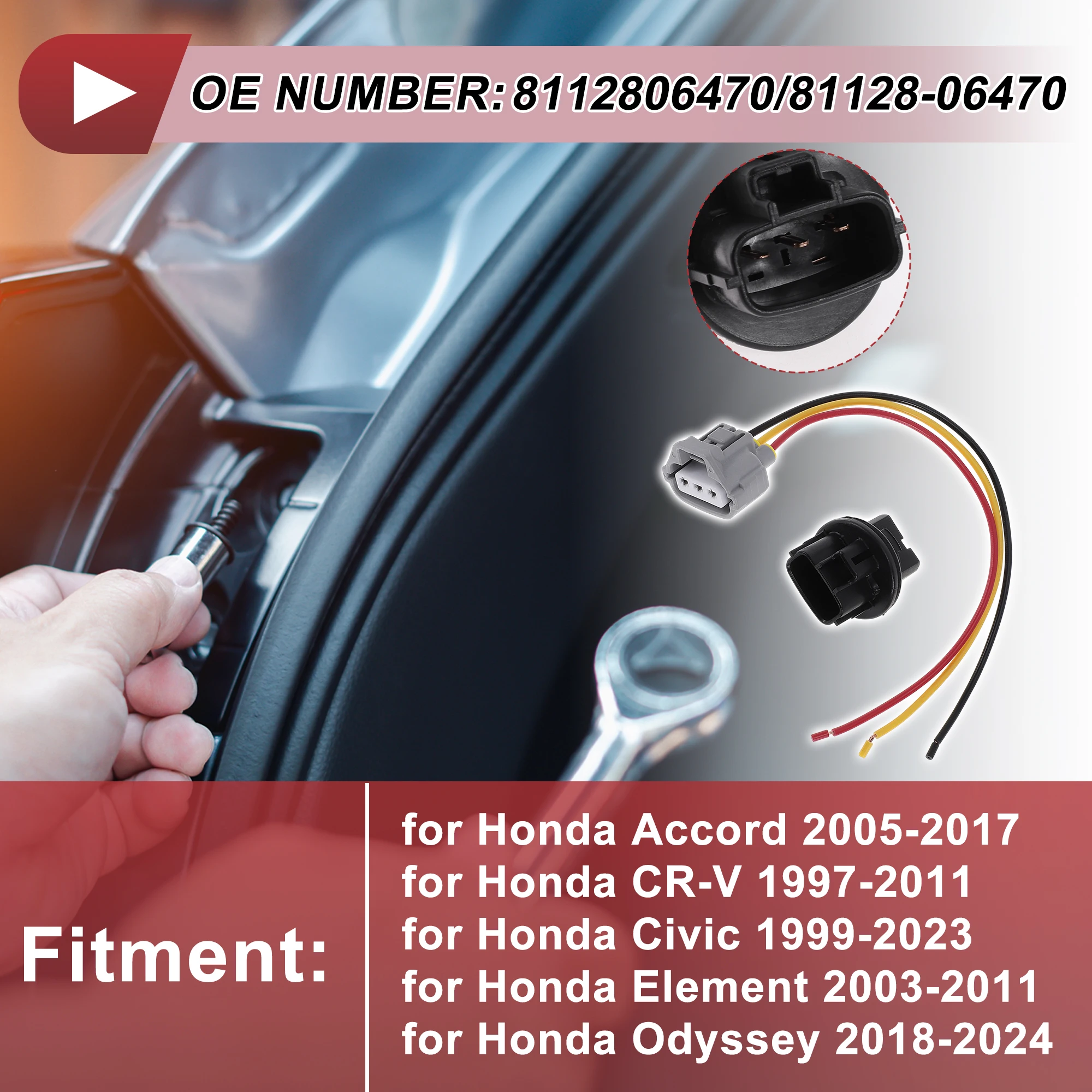 

UXCELL Turn Signal Light Bulb Socket Wiring for Toyota Avalon 2013-2016 No.8112806470