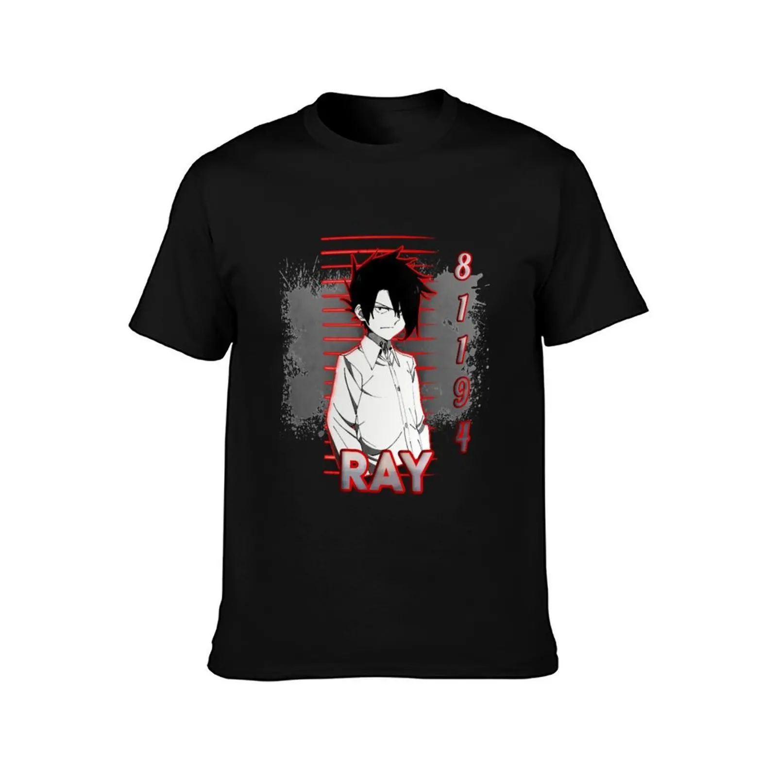 The Promised Neverland Ray T-Shirt, Summer Casual Cotton Tee, Oversized Streetwear Tops, Vintage Graphic Print, Unisex Men Women