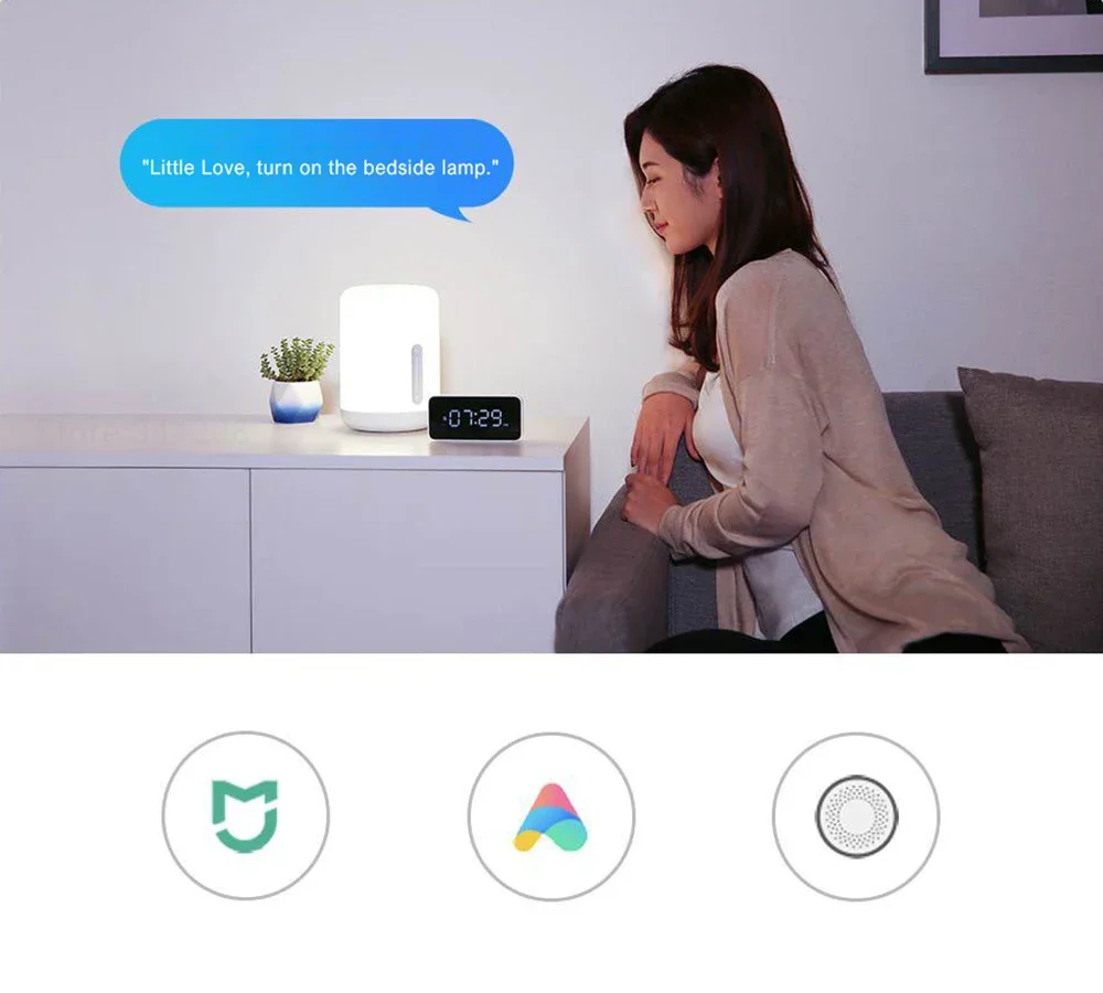XIAOMI Mijia lampada da comodino LED Night Light 400Lm Colorful Touch Switch Lamp Smart Bluetooth Voice Control Mi Homekit