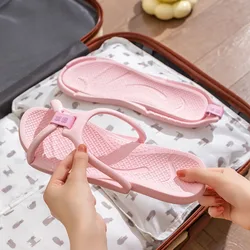 Summer Men Women EVA Slippers Foldable Travel Hotel Couple Lightweight Flip-Flops Beach Shoes Home Outdoor Sandals Shower