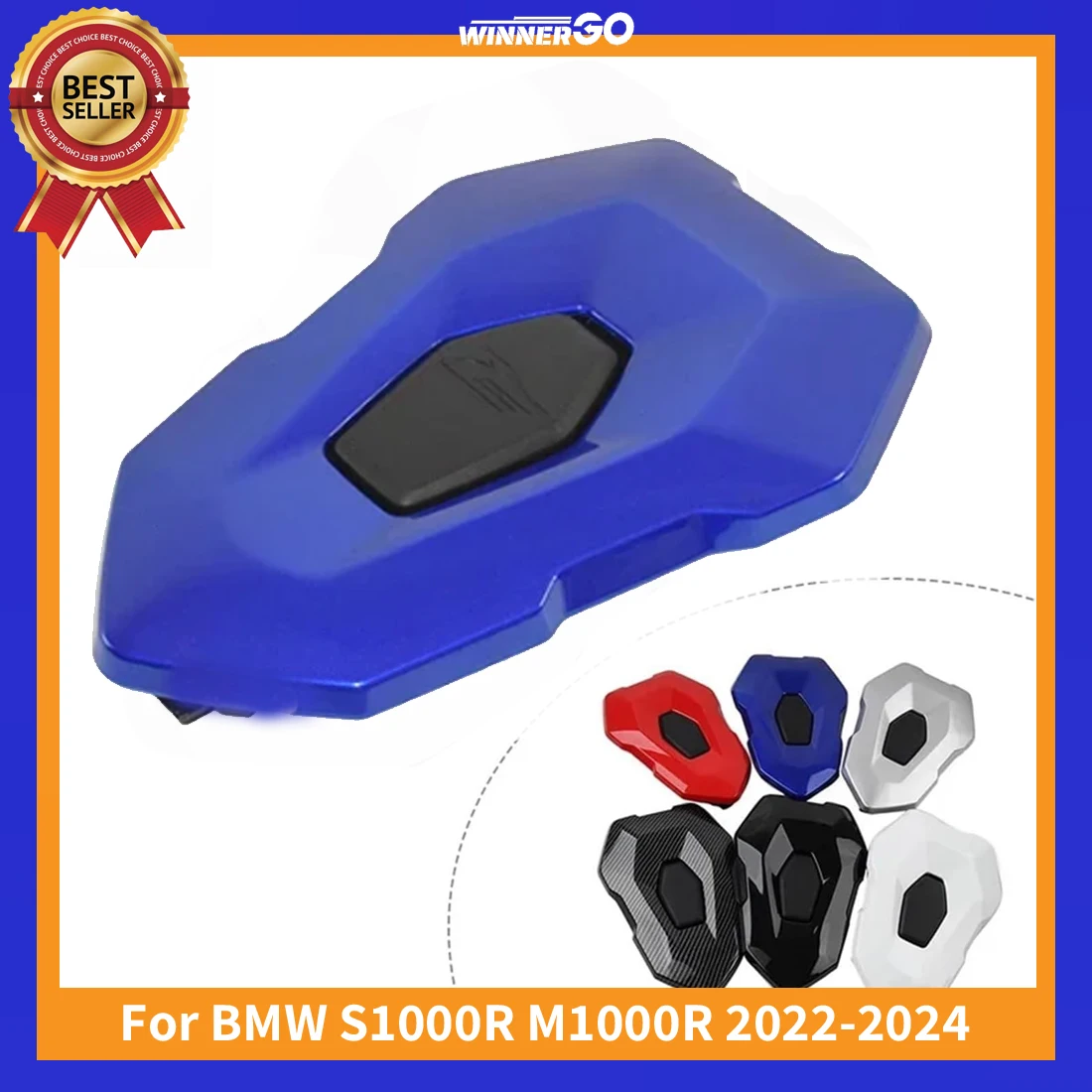 

Motorcycle Tail Rear Fit For Seat Cover Fairing Cowl Fit For BMW S1000R M1000R 2022-2024 Carbon Fibre LOOK Blue Glossy Black