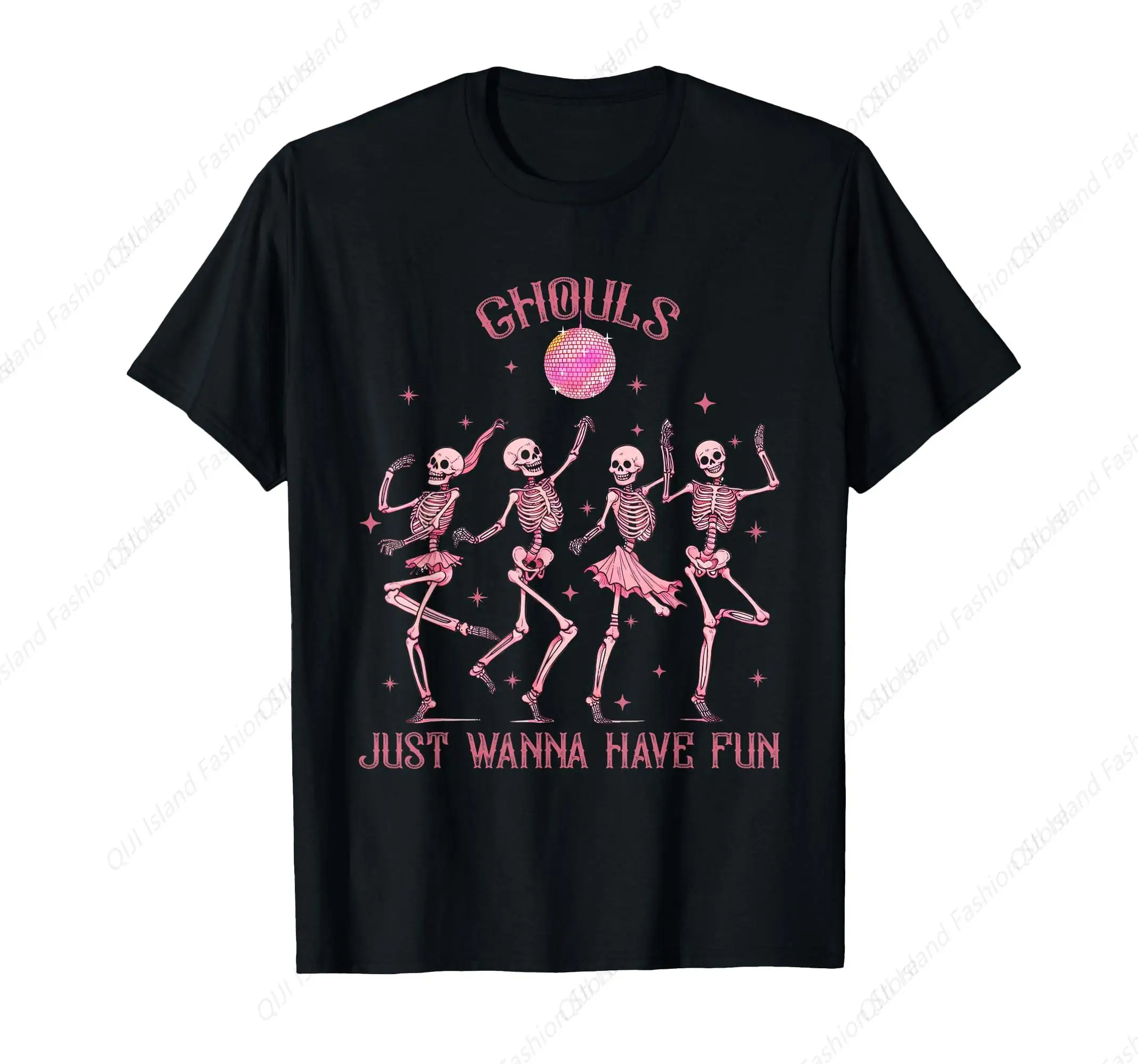 

Ghouls Just Wanna Have Fun Disco Party Dancing Skeleton T-Shirt