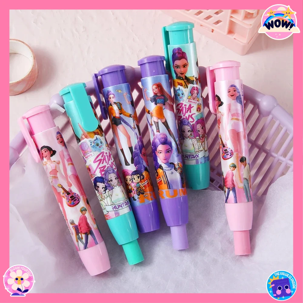 

Ластик-корректор K-POP в форме ручки «Отряд охотников на ведьм» — высококачественная канцелярская принадлежность для начальной школы