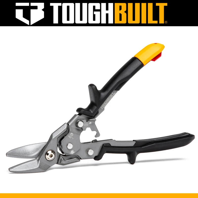

TOUGHBUILT TB-H4-60-L Левый прямой смещенный острый вырез Авиационные ножницы Удобный тип Ручные инструменты