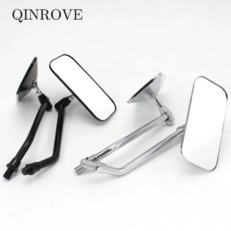 Iron Retro  Universal 22mm Handlebar Motorcycle Bicycle Mirror Bike Accessories Side Mirror Black Chrome Rearview Mirror