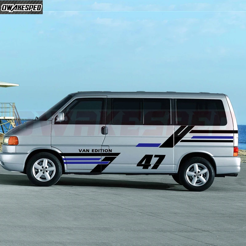 

Car stickers customized exterior design For Volkswagen Multivan T5 T6 sporty fashionable decals Vinyl Film Accessories
