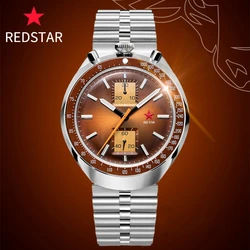 RED STAR 42mm testa di toro con movimento gabbiano 1963 cronografo meccanico st1901 orologio militare luminoso da uomo orologi da polso oca