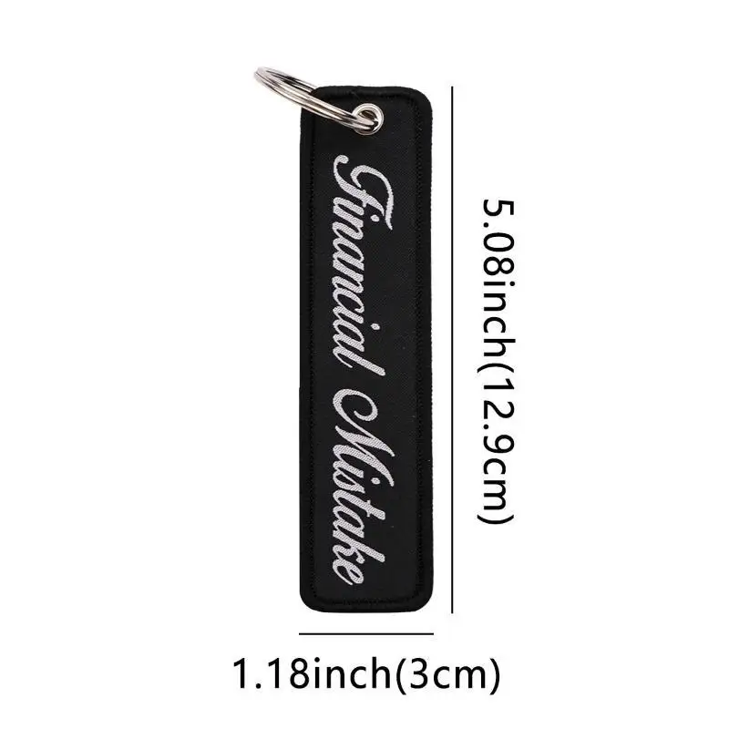 Spanischer Stickerei-Schlüsselanhänger, Schlüsselanhänger mit Zitaten, Schlüsselanhänger für Motorrad, Auto, Chaveiro, Geschenk für Freunde – Detail 11