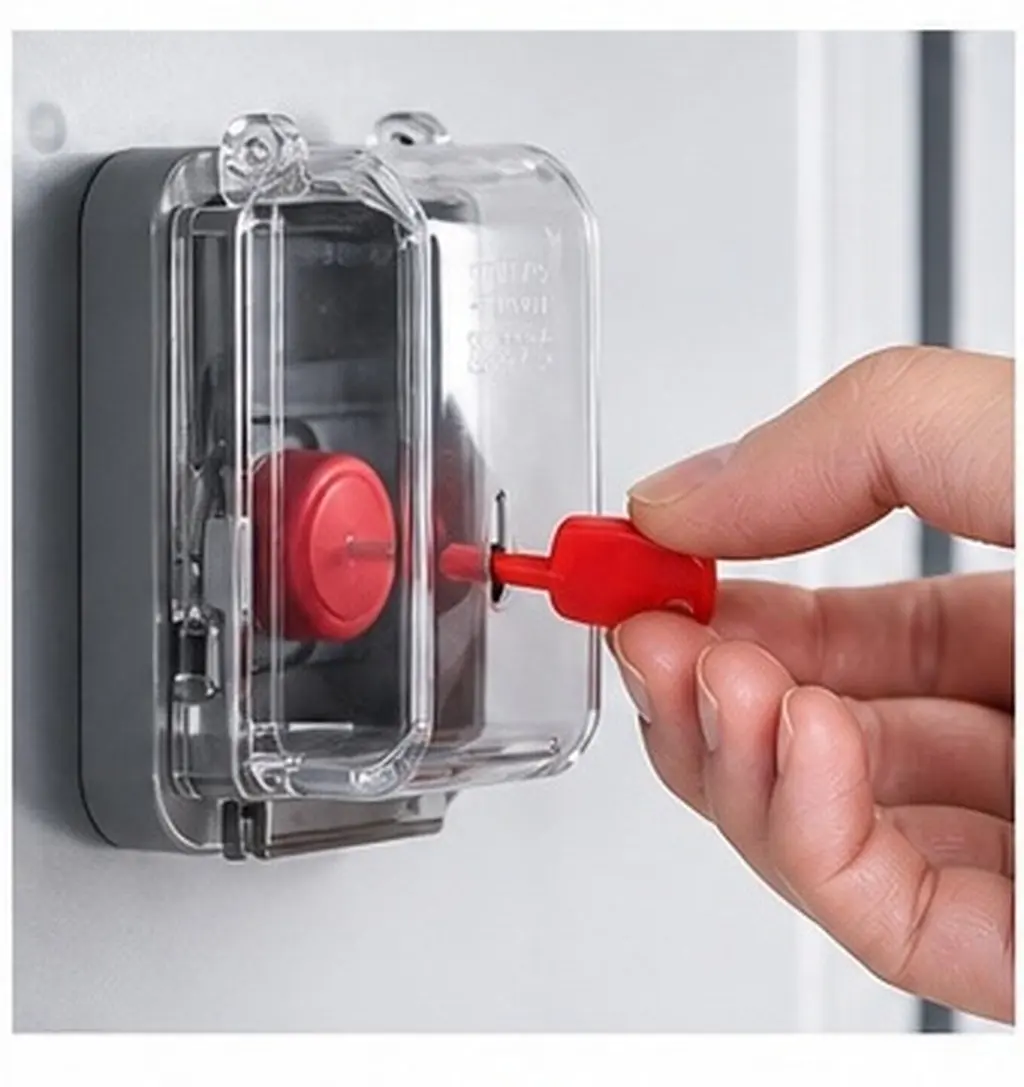 20Pcs Emergency Button Reset Keys Sturdy Reusable Plastic Reset Key Replacement for Alarm Button Repair Home Shop Use
