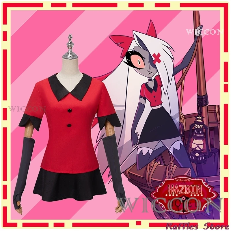 

Hazbin Cosplay Hotel Vaggie Costume Fancy Outfit Halloween Carnival Christmas Costumes Red Suit Anime Cosplay