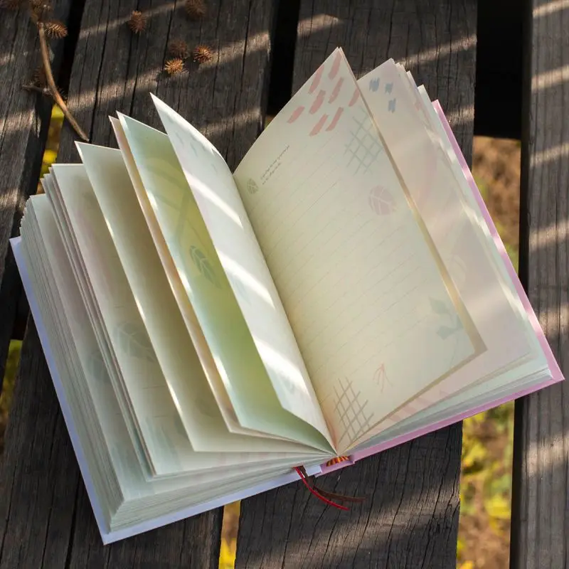 new-color-inner-page-notebook-illustration-128-sheets-paper-planner-beautiful-journal-book-creative-stationery
