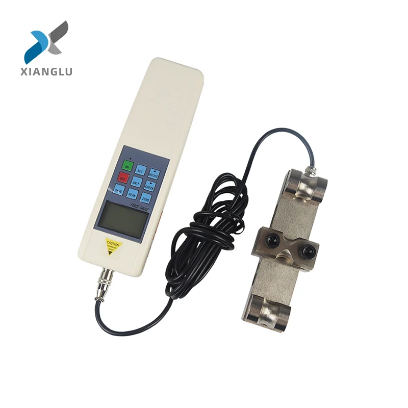 

XIANGLU Max force 10KN Digital handheld pressuremeter cable belt wire rope tension meter tester clamp pull force gauge