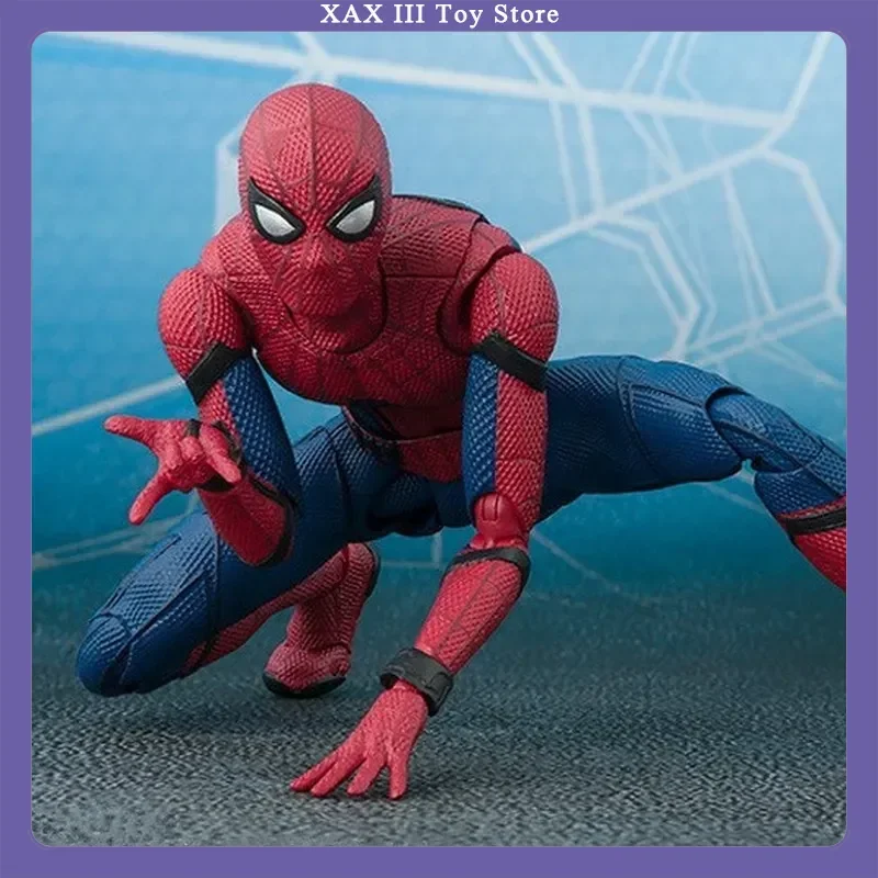 

Hot High Quality Shf Spider Man Marvel Spider Man Mobile Box Handheld Model Toy For Children Desktop Collection Ornaments Toys