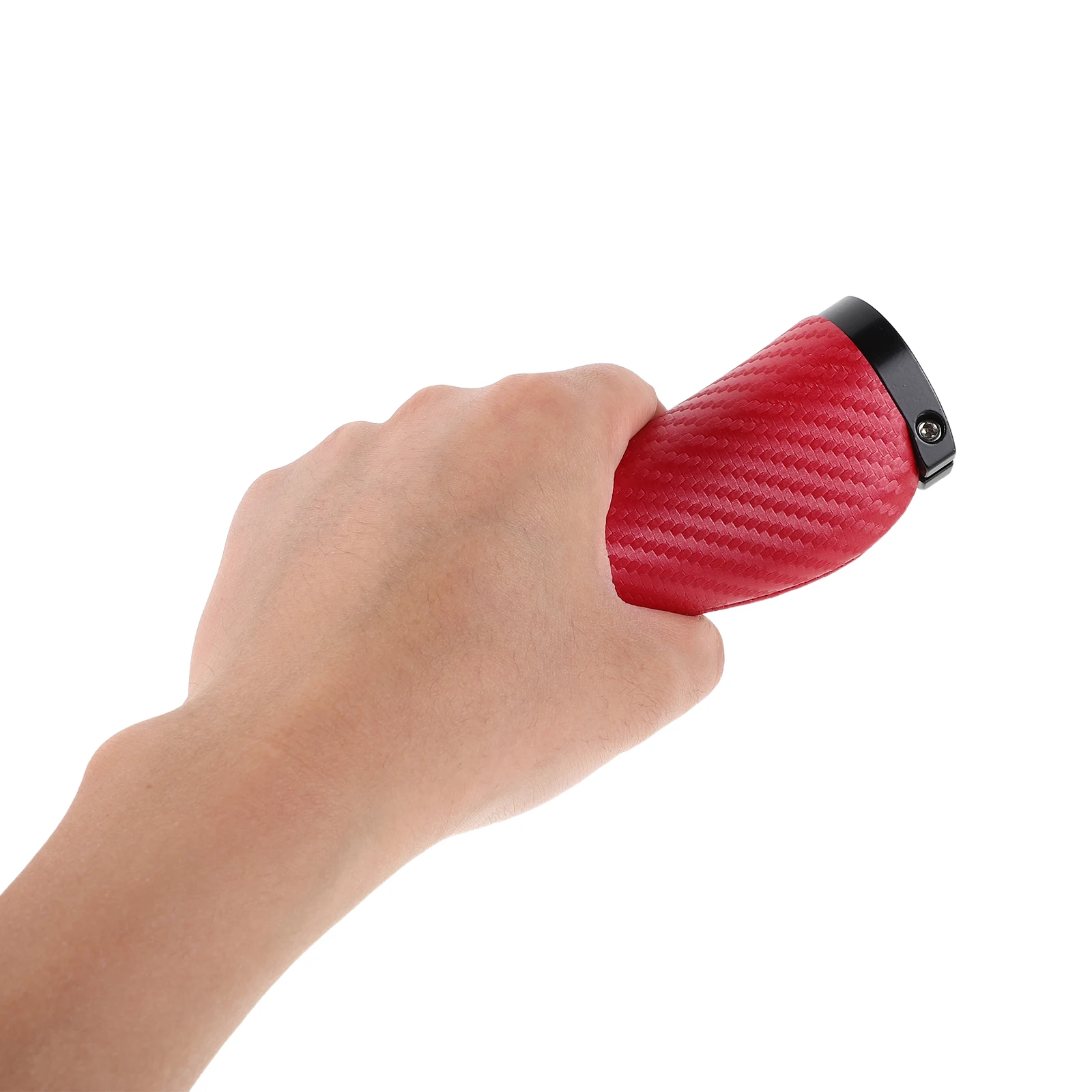 

Mountain Bike Handlebar Grips PU Anti Slip Shock Absorbing Cycling Covers For Bikes Carbon Pattern Long lasting