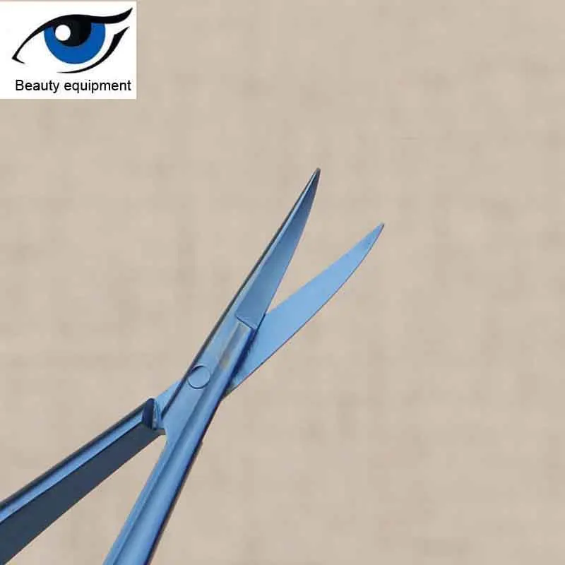 Ophthalmology microsurgery round handle ophthalmic scissors corneal scissors suture removal open eye double eyelid surgery sciss